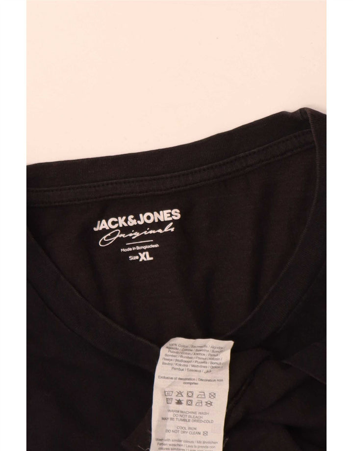 Camiseta masculina Jack & Jones Top XL algodão preto