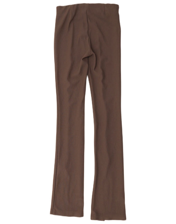 Calça feminina casual Zara Flare XS W24 L34 cinza