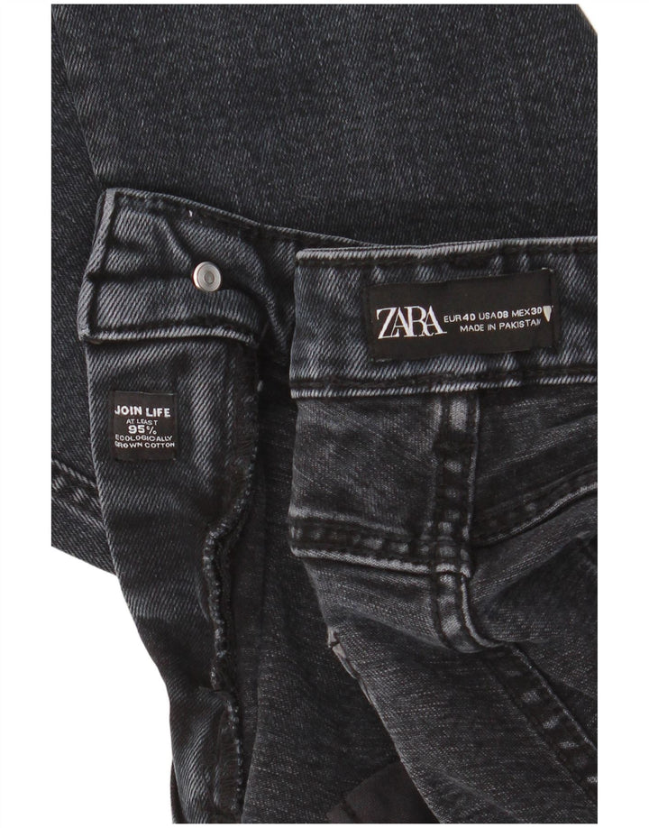 Calça jeans feminina Zara EU 40 médio W30 L25 algodão azul marinho