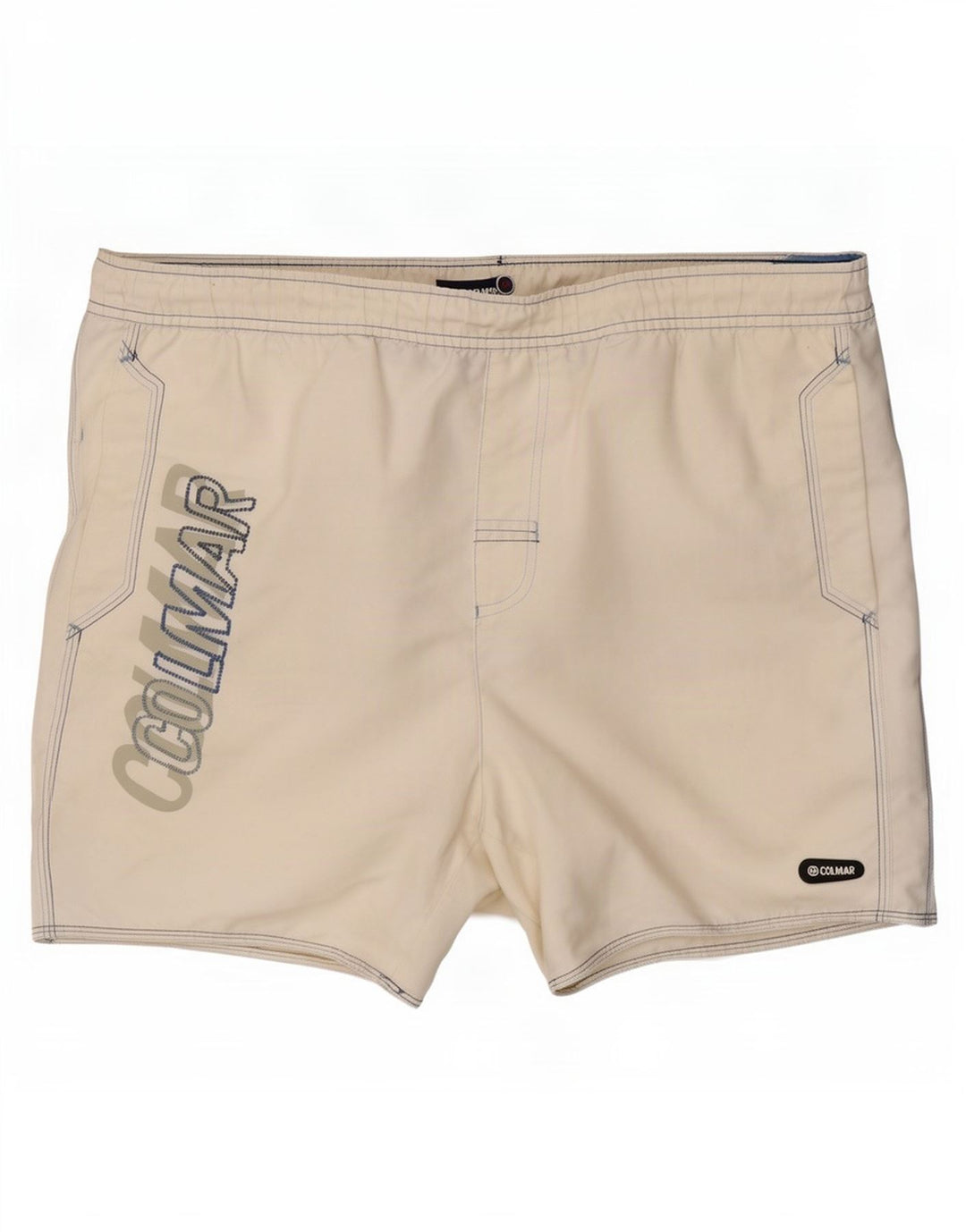 Calção de banho masculino gráfico Colmar IT 52 grande poliéster branco