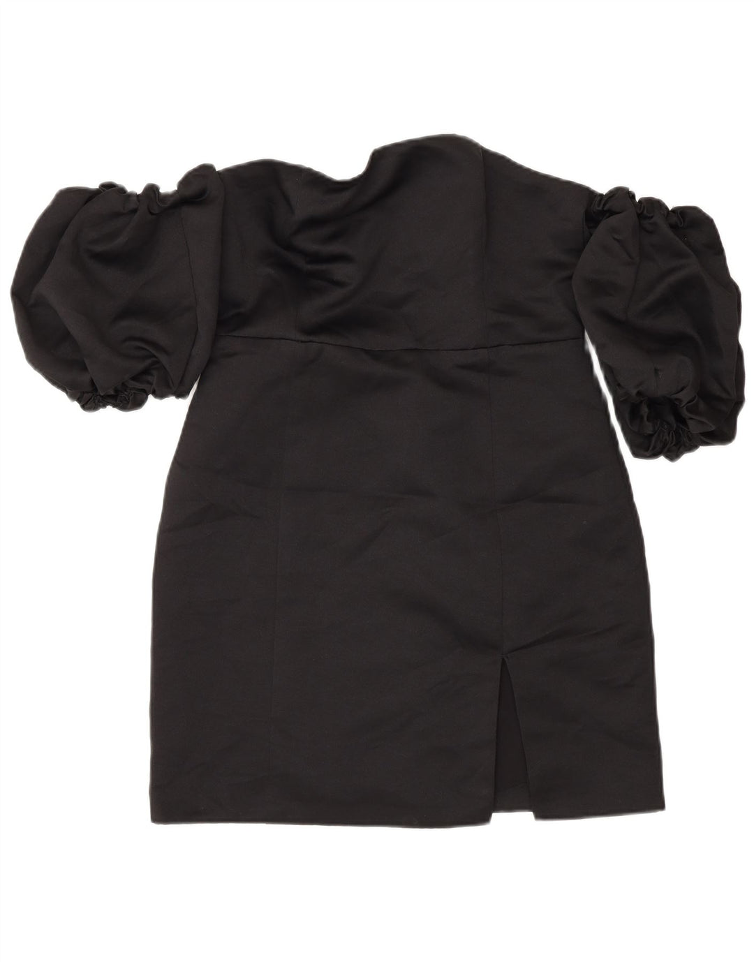 Topshop feminino mini vestido sem ombro Reino Unido 10 poliéster preto pequeno