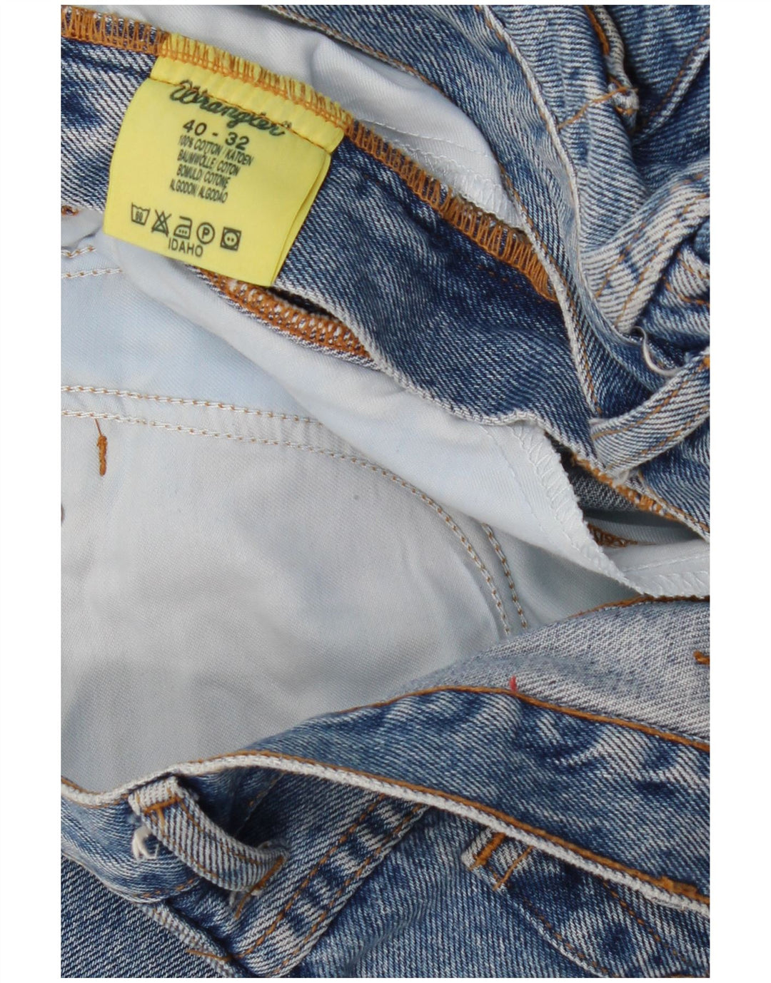 Jeans retos masculinos WRANGLER W40 L28 algodão azul