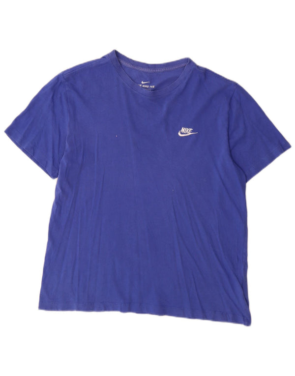 Camiseta feminina Nike UK 16 grande algodão azul