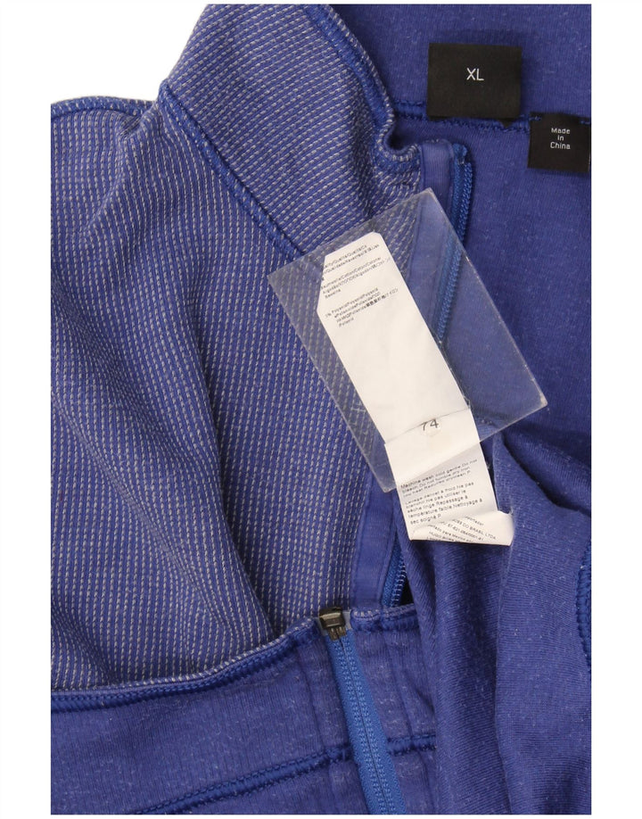 Hugo Boss Mens Treino Top Jaqueta XL Algodão Azul