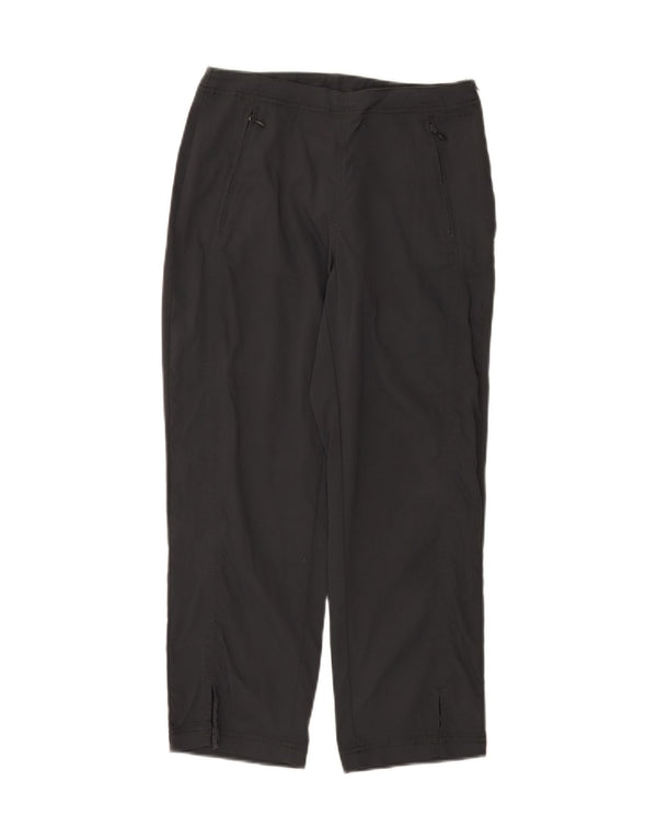 Calça feminina Columbia reta US 6 médio W26 cinza nylon