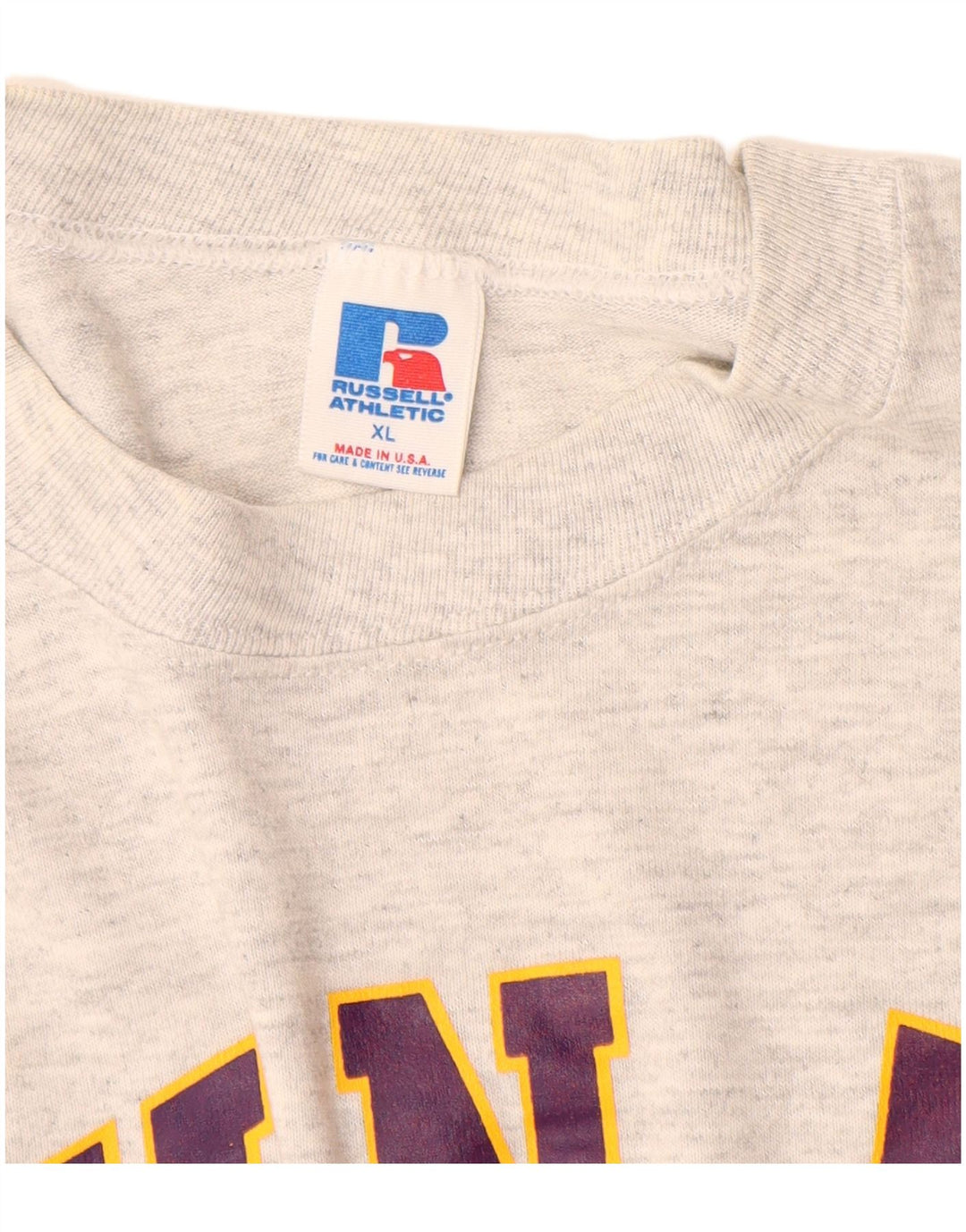 Camiseta gráfica masculina RUSSELL ATLÉTICO XL algodão cinza