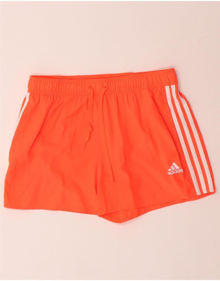 ADIDAS Mens Sport Shorts Médio Laranja Poliéster