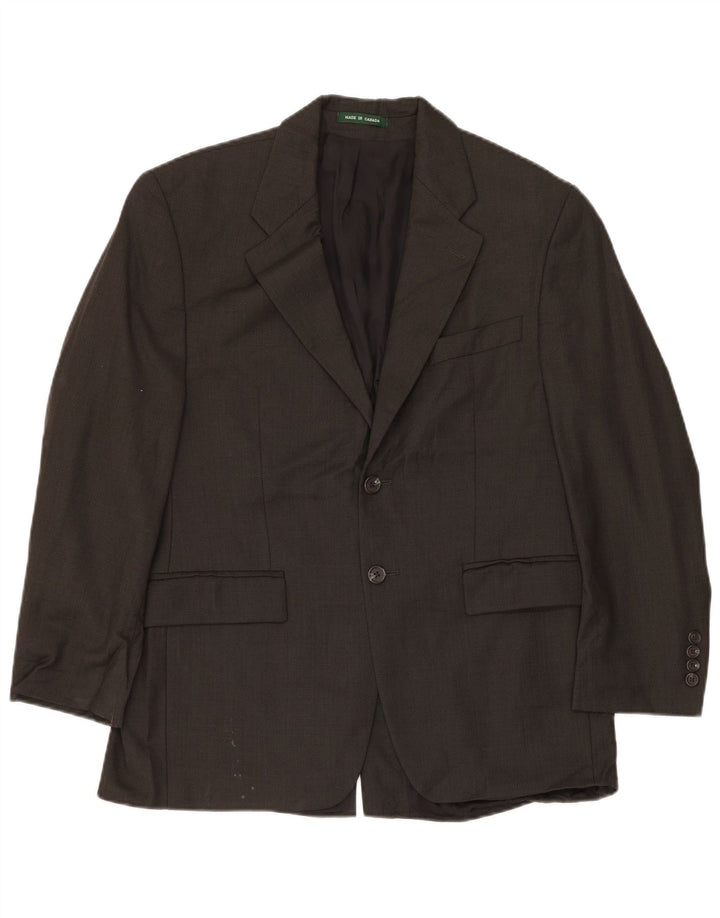 Jaqueta Blazer Masculina Ralph Lauren com 2 Botões IT 56 2XL Lã Preta