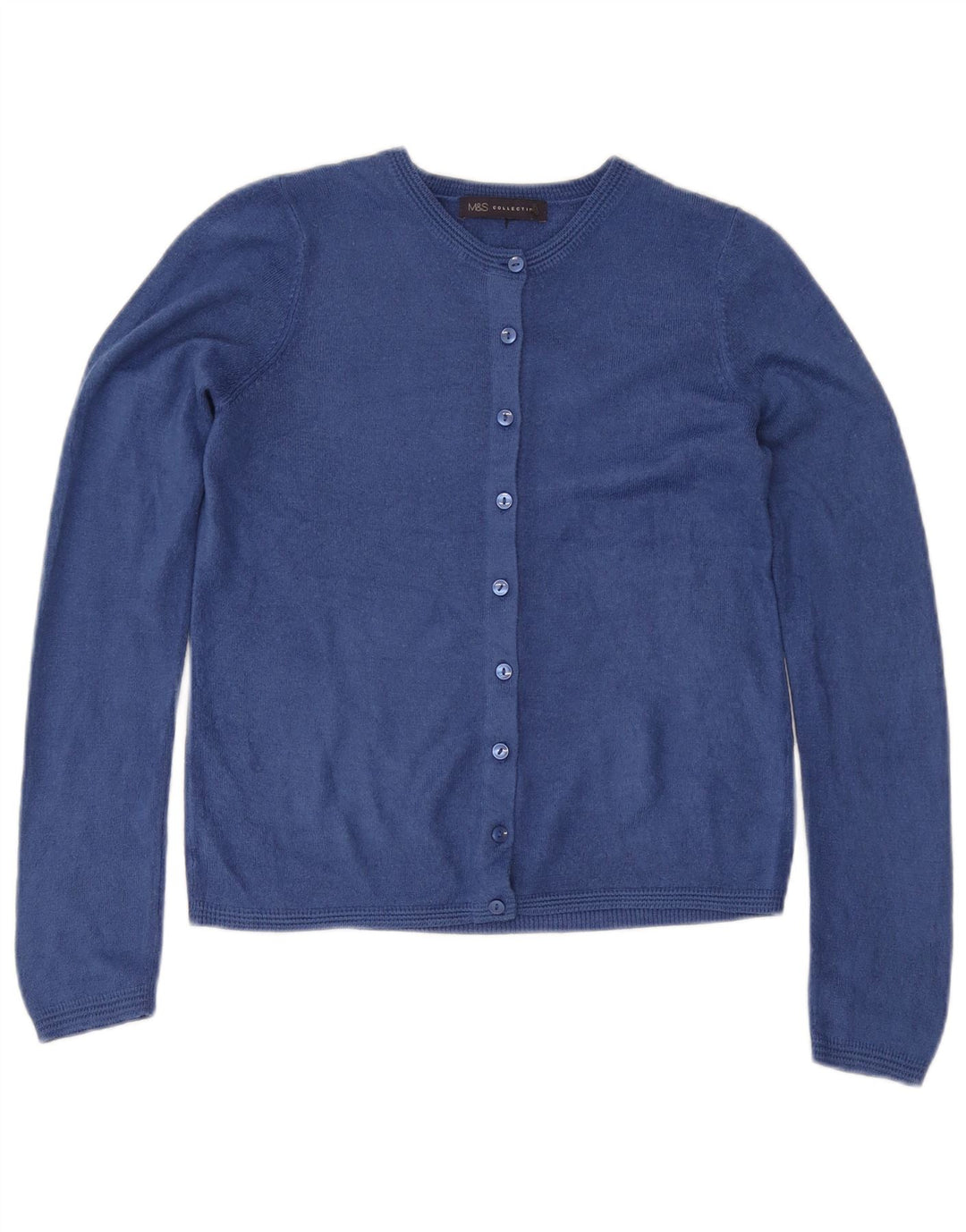 Suéter cardigã feminino Marks & Spencer Reino Unido 6 XS azul