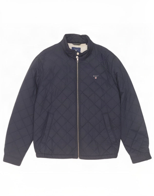 Jaqueta masculina acolchoada Gant UK 42 XL azul marinho poliamida