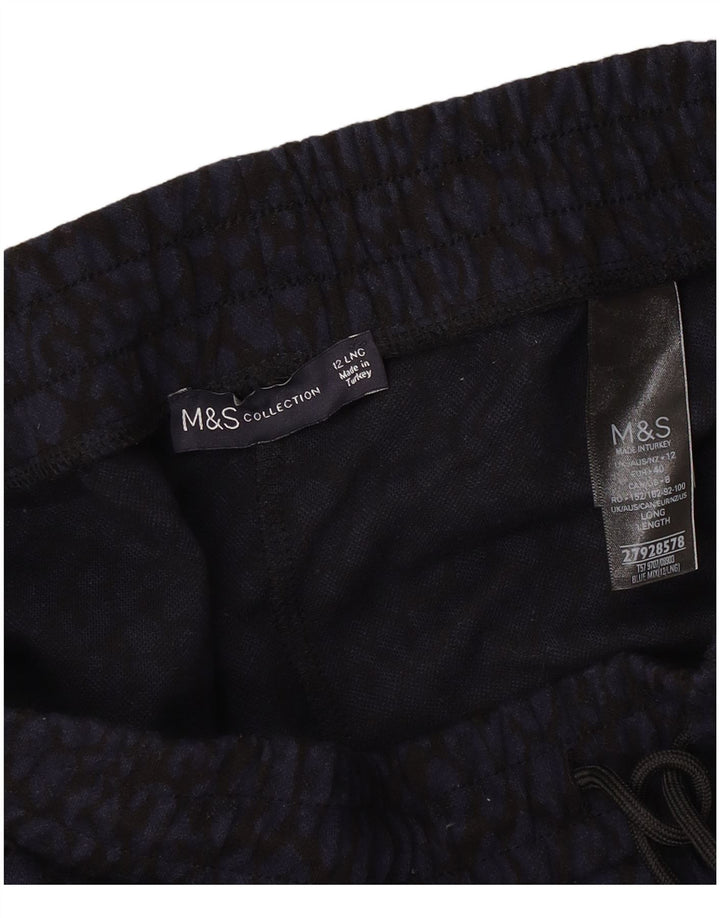 Calça de treino feminina Marks & Spencer Joggers UK 12 azul médio
