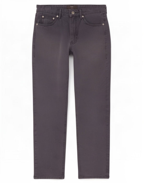 Calça casual slim masculina Marks & Spencer W30 L29 algodão azul marinho