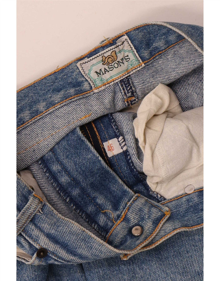Calça jeans feminina Mason's Tapered IT 46 grande W30 L31 azul