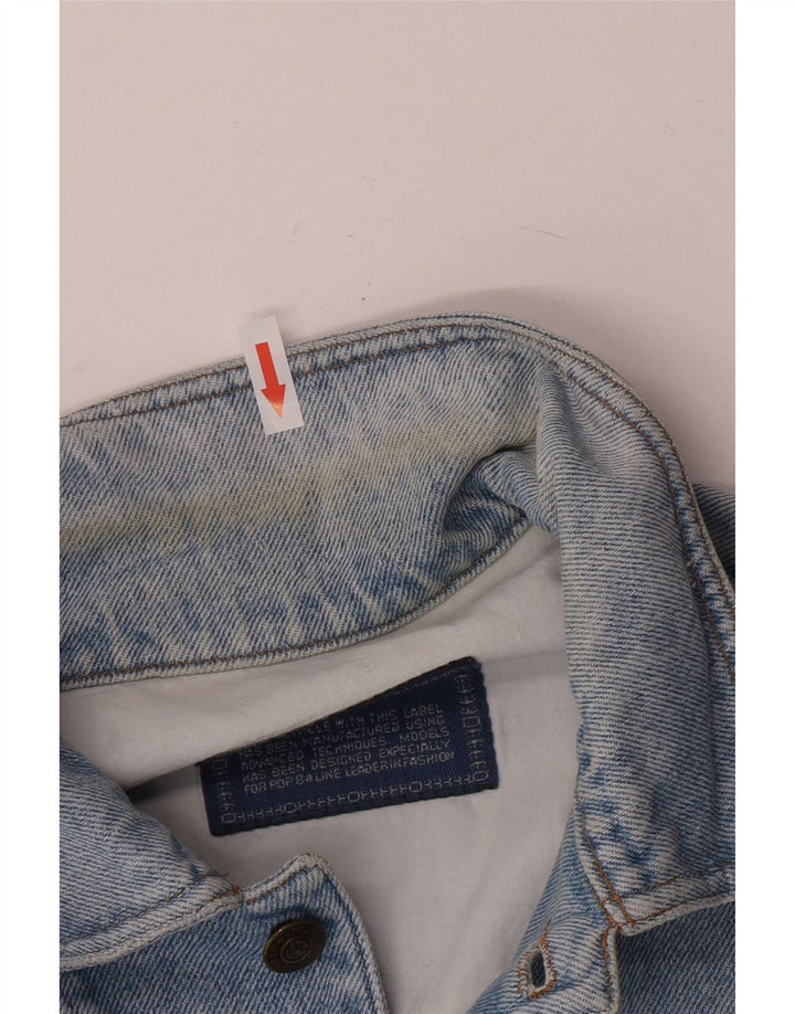 Jaqueta jeans masculina POP 84 UK 40 grande azul