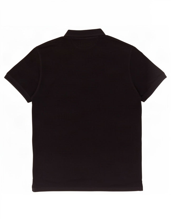Camisa polo masculina Massimo Dutti XL algodão preto