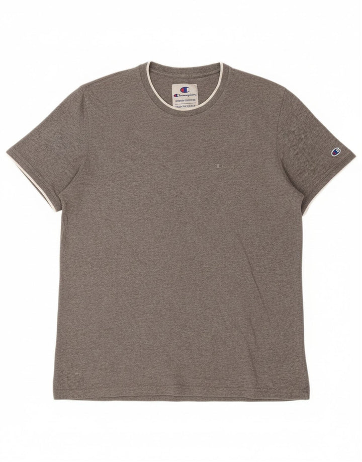 CAMPEÃO Camiseta Masculina Top Grande Cinza