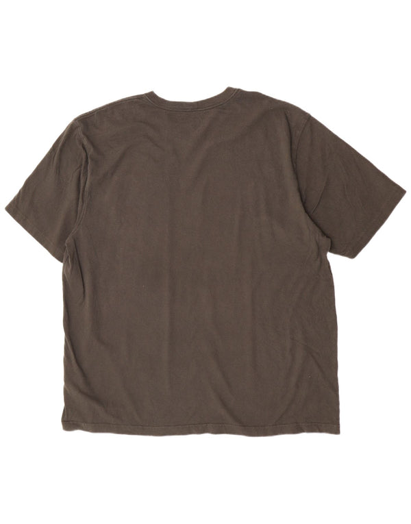 Camiseta masculina Carhartt de ajuste solto Top XL algodão cáqui
