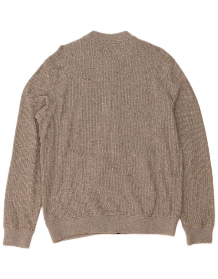 Jaqueta masculina de agasalho Blue Harbor da Marks & Spencer, algodão cinza médio