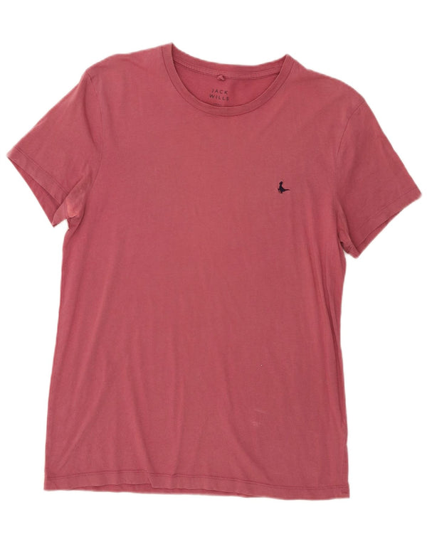 Camiseta masculina Jack Wills Top pequeno algodão Borgonha