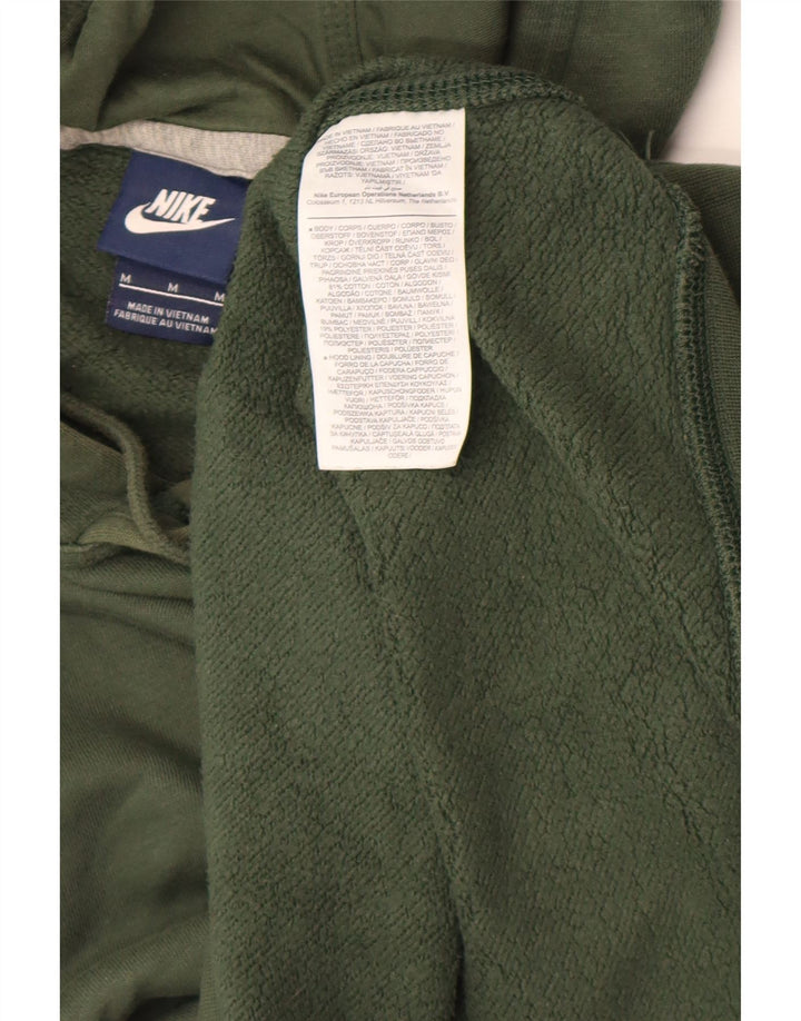 Nike Mens Hoodie Jumper Médio Algodão Verde