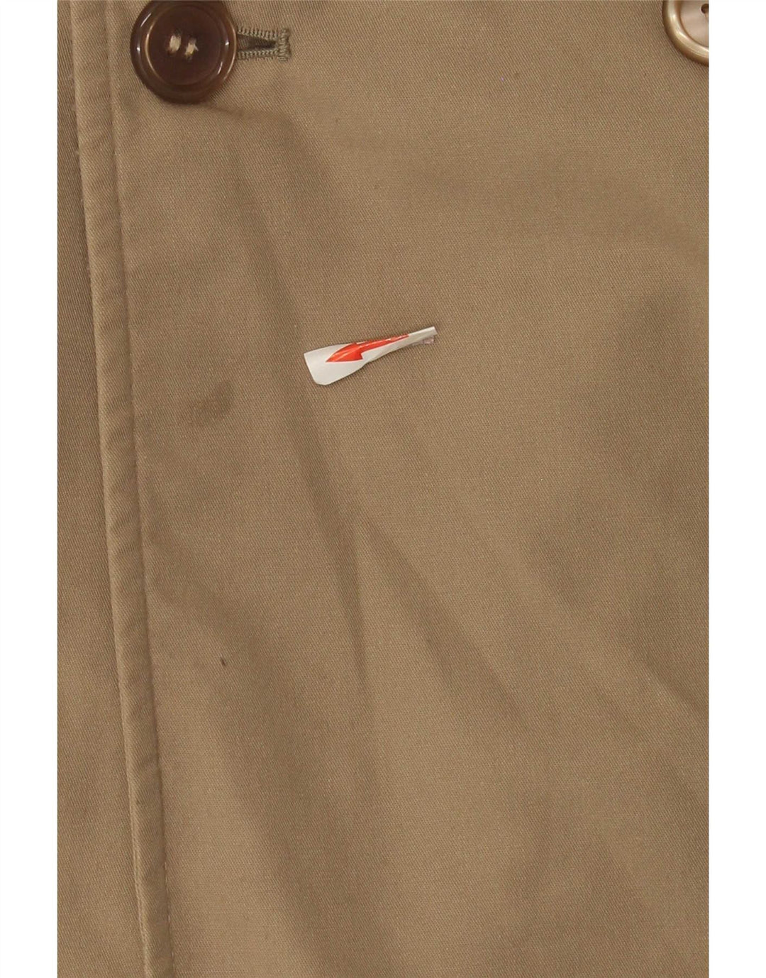 Casaco impermeável masculino vintage UK 36 pequeno bege clássico