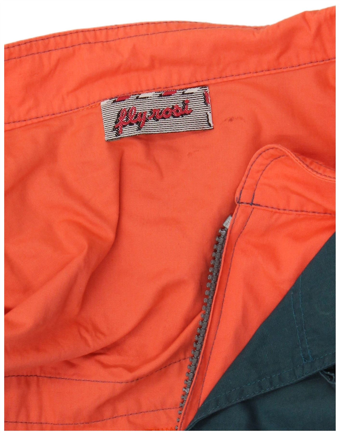 Jaqueta bomber feminina VINTAGE UK 18 XL verde colorblock
