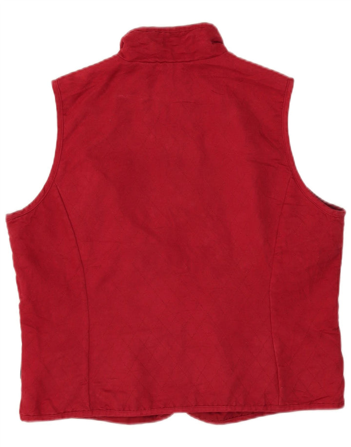 Colete acolchoado feminino Columbia UK 16 grande poliéster vermelho