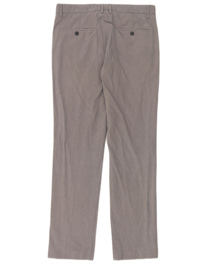 Calça masculina Dockers Straight Suit W32 L34 cinza xadrez algodão