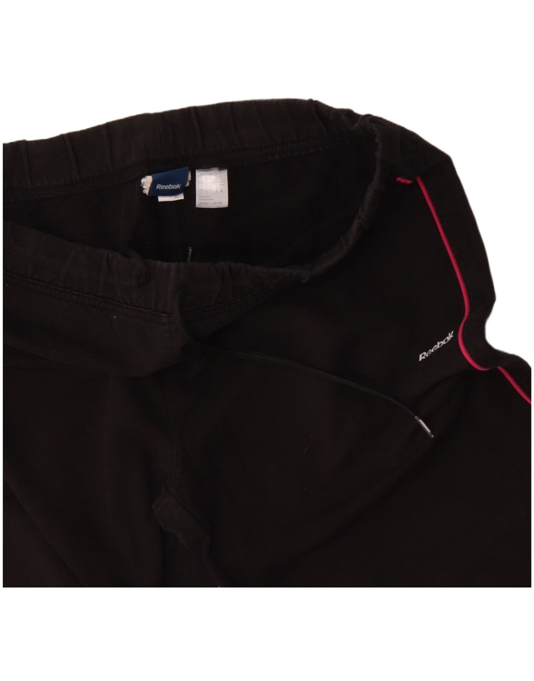 Calça de treino feminina REEBOK UK 14 grande poliéster preto