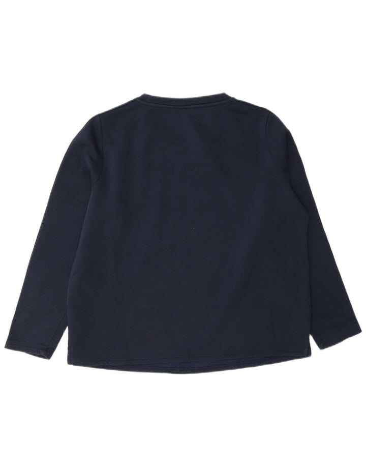 Suéter feminino Marks & Spencer Reino Unido 12 médio azul marinho algodão