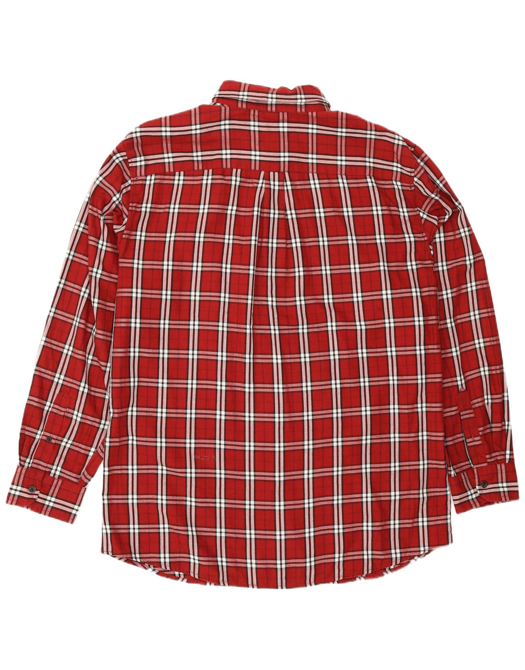 Camisa masculina de flanela Chaps XL de algodão xadrez vermelho