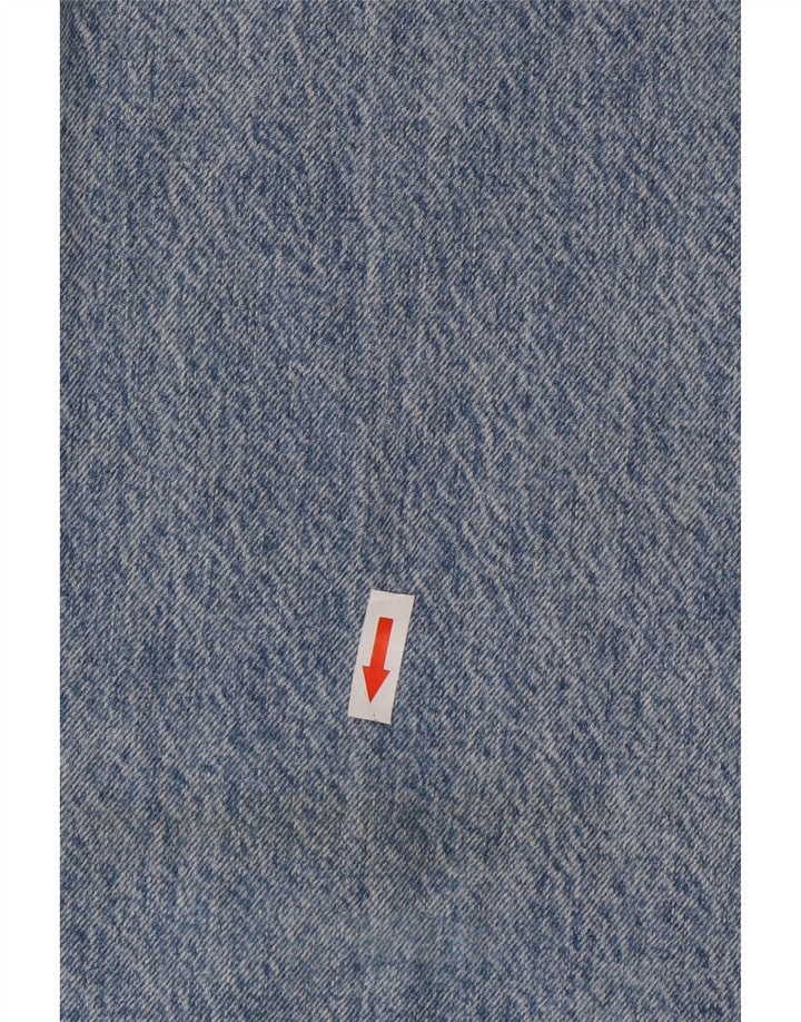 Zara Jeans feminino angustiado cônico EU 40 médio W30 L36 azul