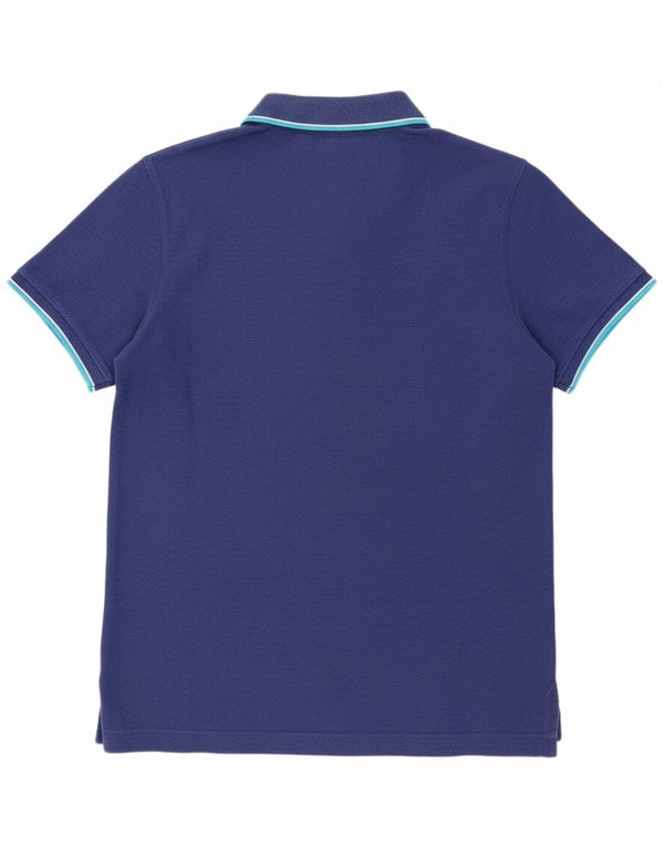 Camisa polo masculina Superdry grande algodão azul