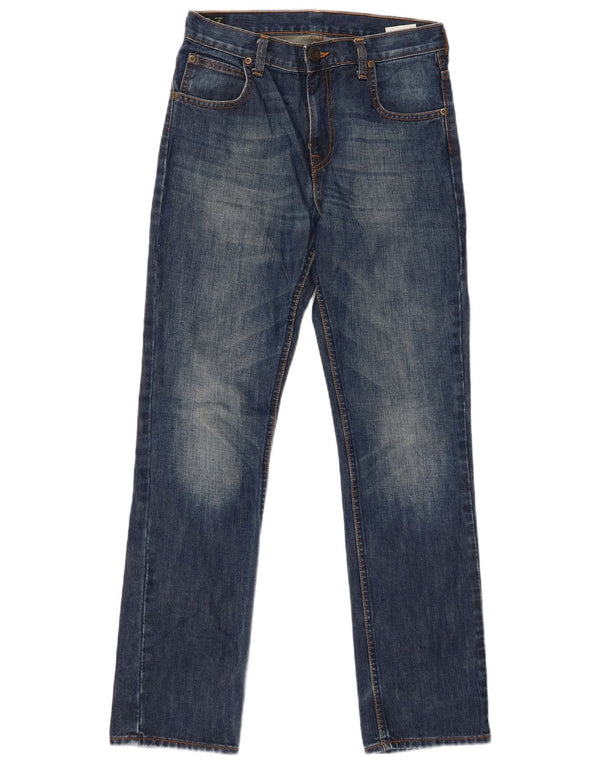 LEE Boys Chuck Straight Jeans 13-14 Anos W28 L31 Azul Algodão