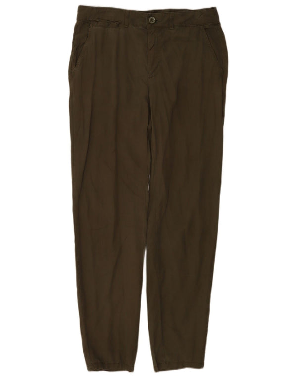 Calça Chino Cônica Feminina Zara EU 36 XS W26 L28 Verde Lyocell