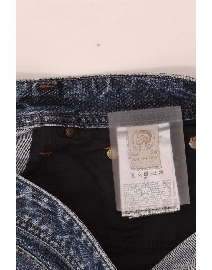 Shorts jeans masculino Diesel W34 grande algodão azul