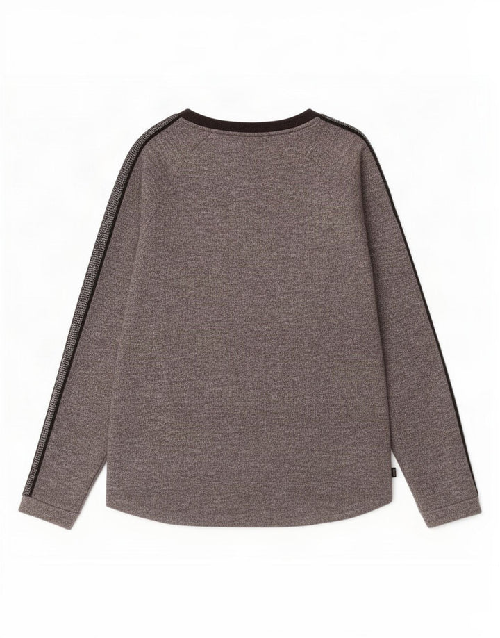 Suéter feminino Maison Scotch tamanho 2 cinza médio colorblock