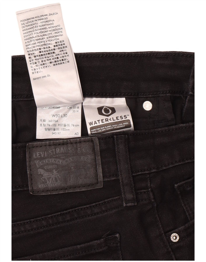Calça jeans feminina LEVI'S 711 skinny W30 L30 algodão preto