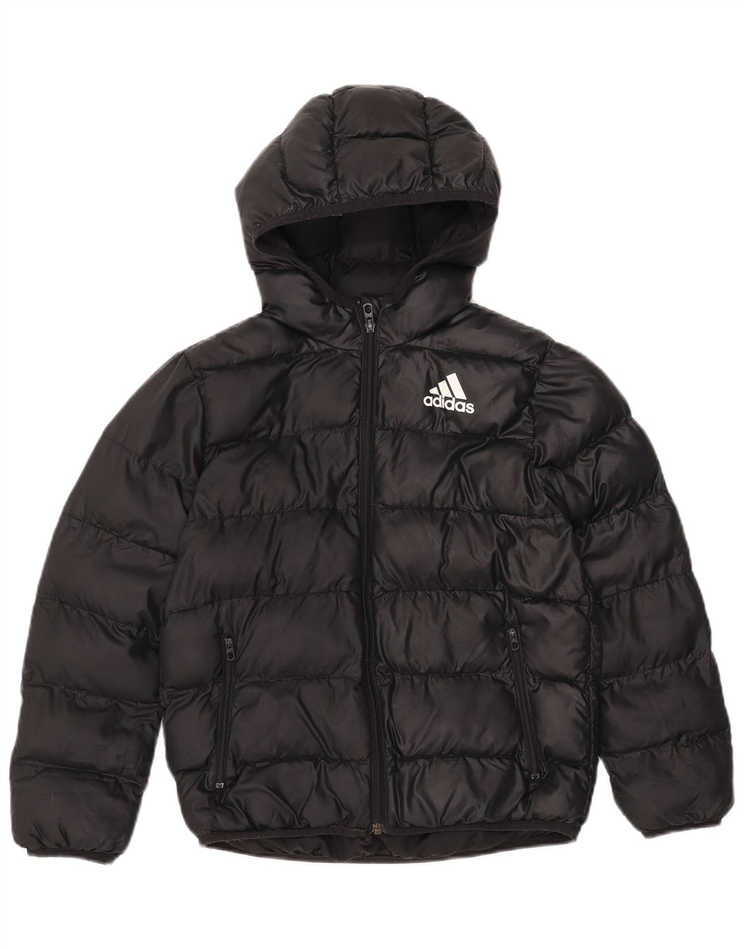 Casaco Acolchoado com Capuz ADIDAS Menino 9-10 Anos Preto Poliéster
