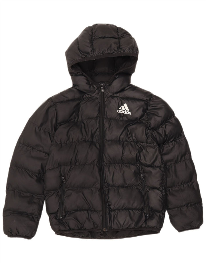 Casaco Acolchoado com Capuz ADIDAS Menino 9-10 Anos Preto Poliéster