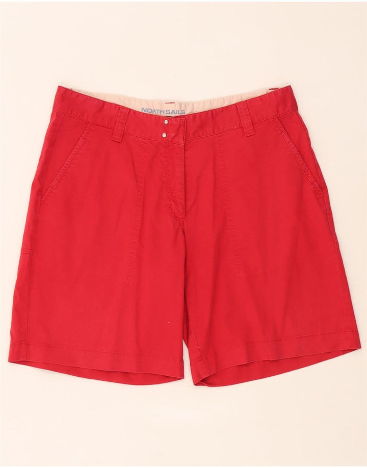 Shorts chino feminino North Sails IT 46 grande W32 algodão vermelho
