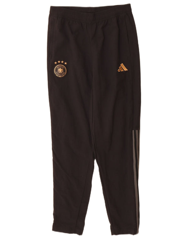 Adidas Mens Deutscher Fussball Bund Calça de treino pequena preta
