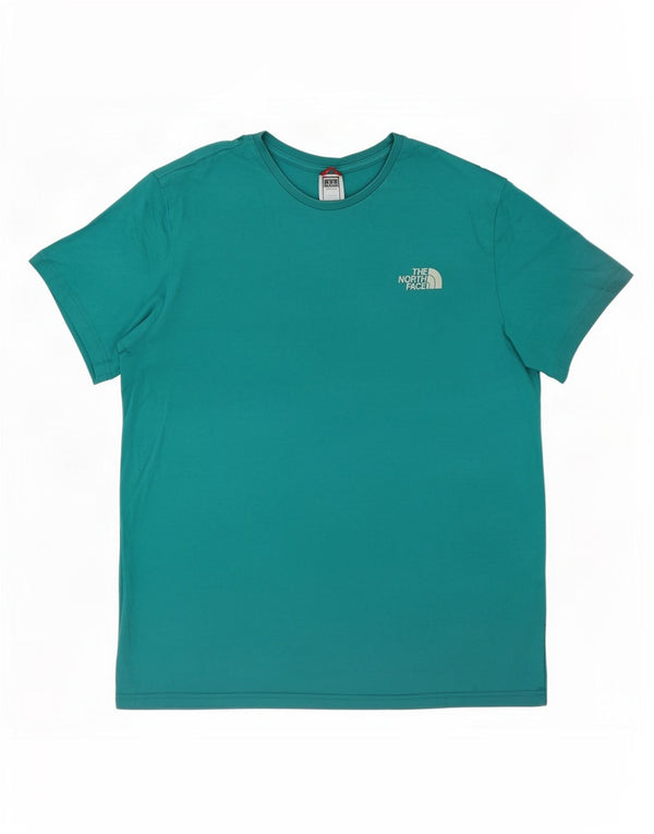 Camiseta masculina The North Face grande algodão turquesa