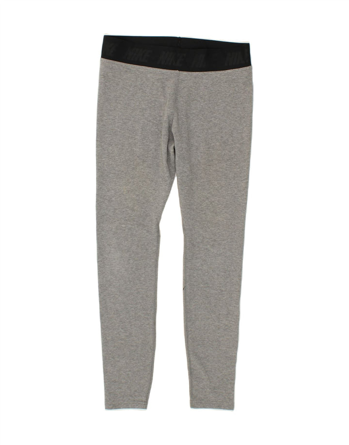 NIKE Womens Graphic Leggings UK 14 Large Grey Vintage Nike and Second-Hand Nike from Messina Hembry 