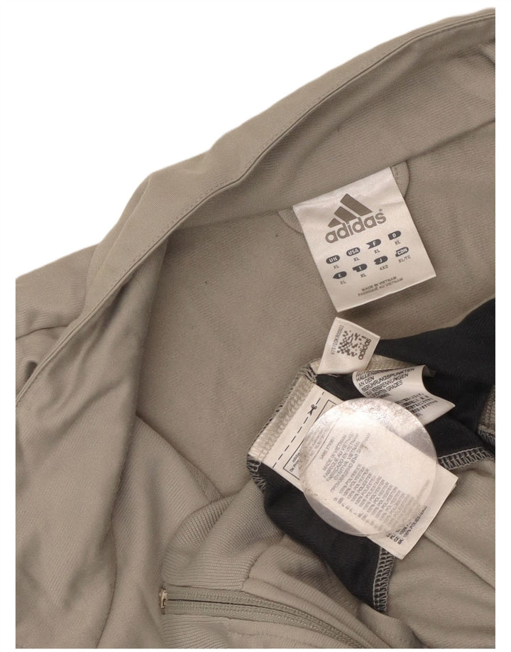 Adidas Mens Tracksuit Top Jacket XL Cinza Colourblock Poliéster