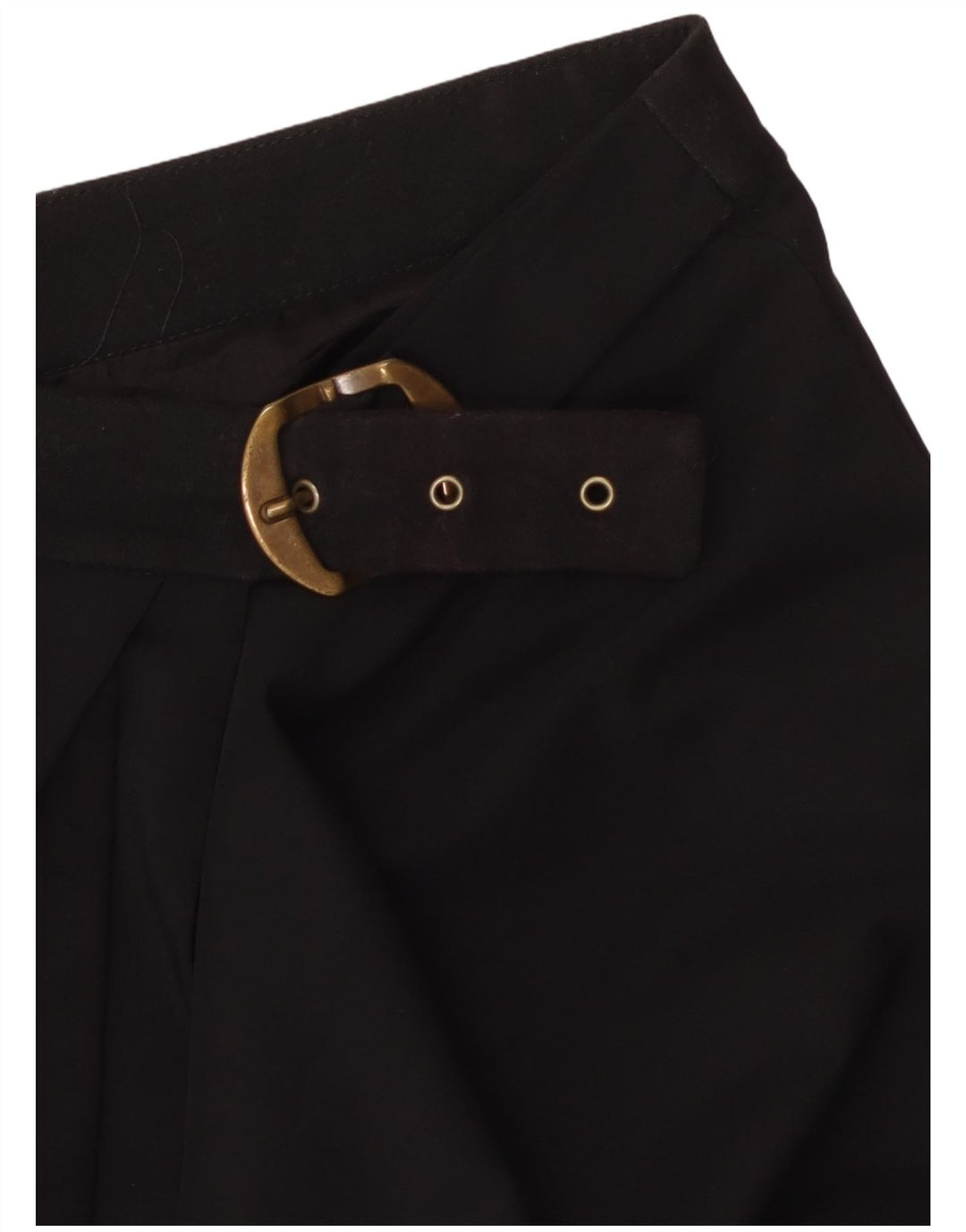 ANGELA MELE Saia feminina envolvente IT 44 médio W30 lã preta