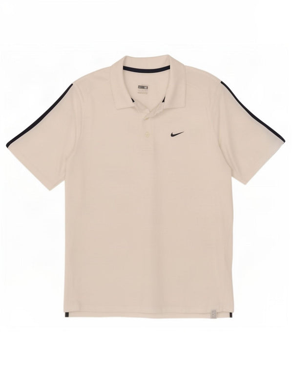 Camisa polo masculina Nike média branca