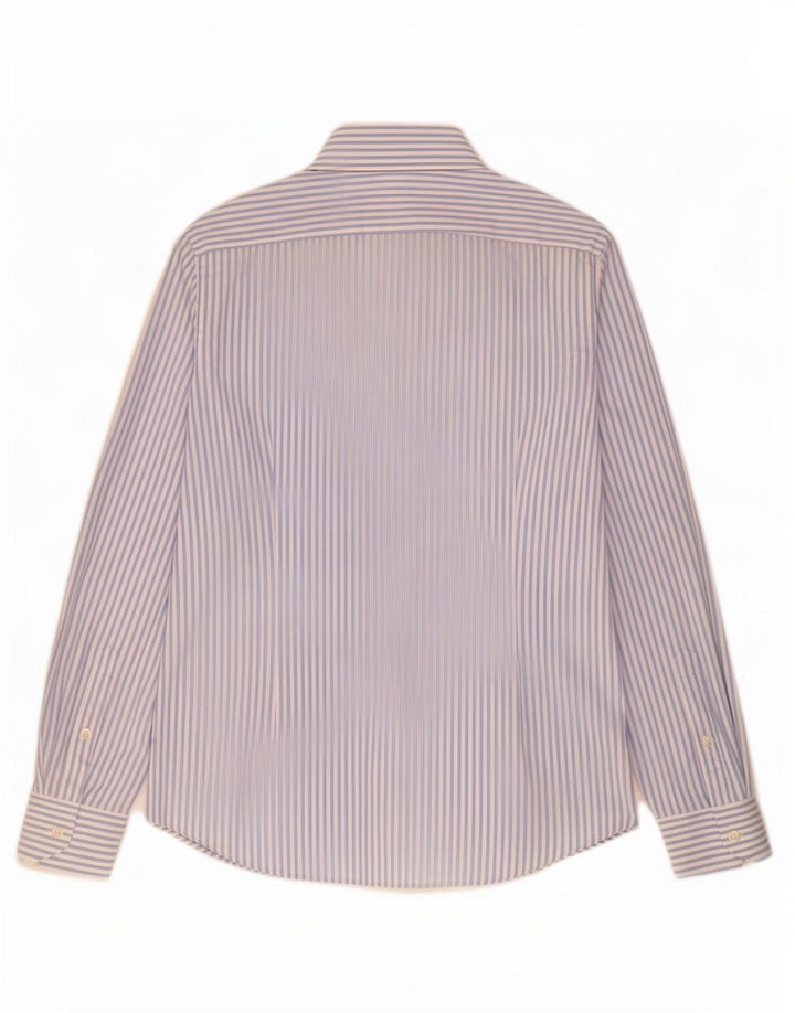 Camisa masculina Benetton listrada azul média