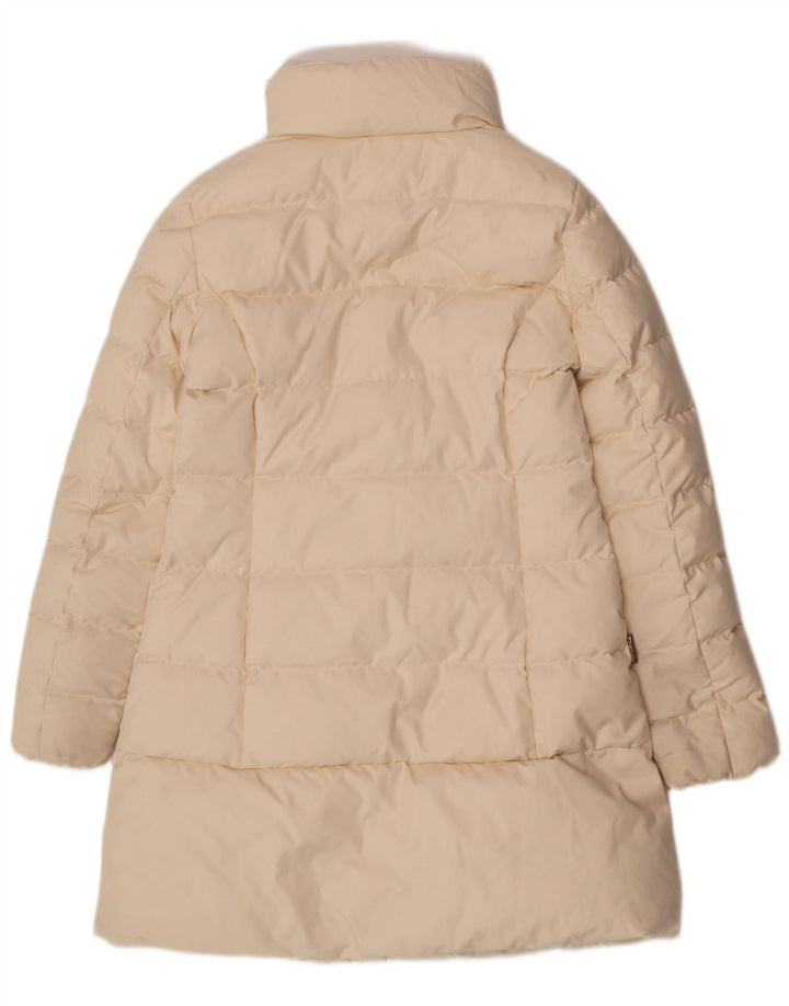 Jaqueta acolchoada feminina UK 10 de Woolrich poliéster esbranquiçado pequeno