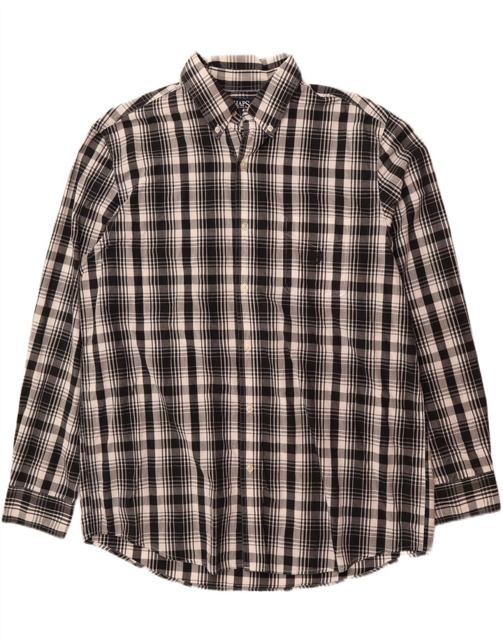 Camisa masculina CHAPS XL algodão xadrez preto